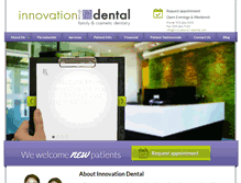 Tablet Screenshot of innovationdrivedental.com